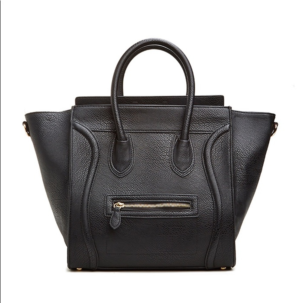 DAILYLOOK Large Structured Black Bag